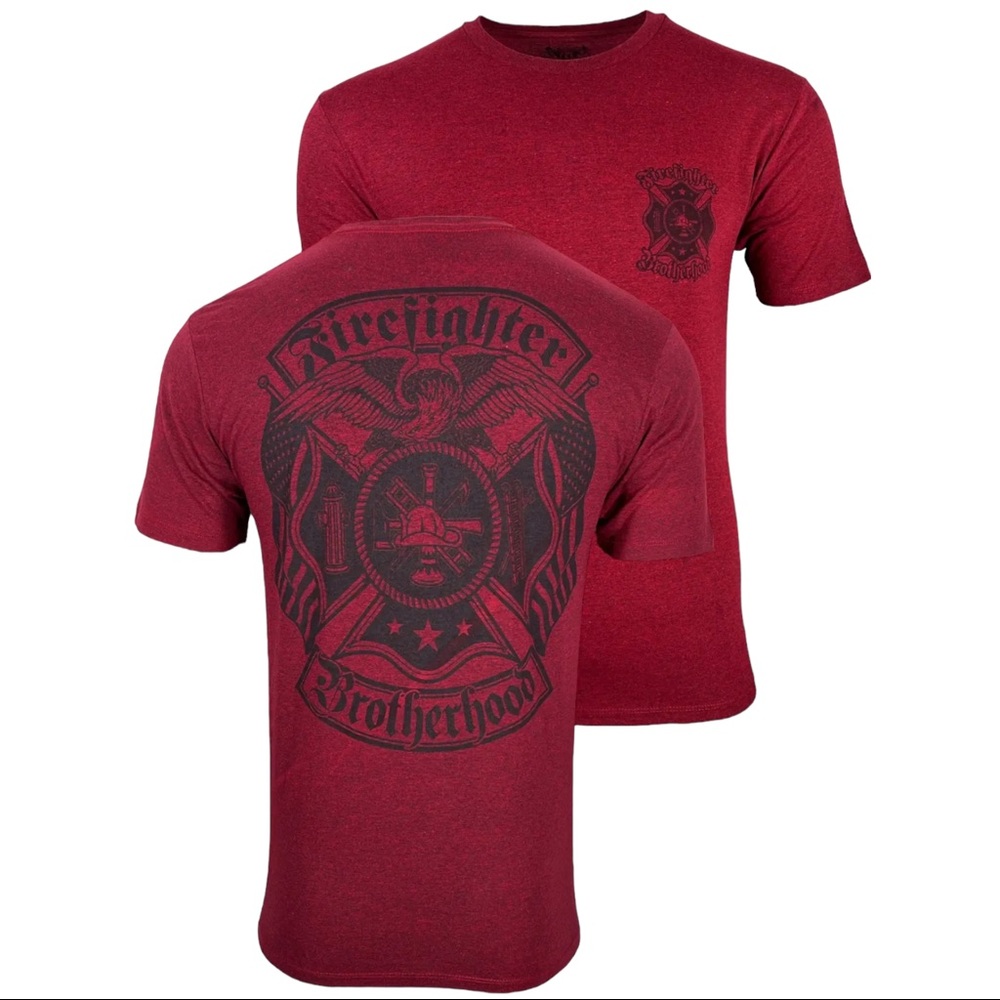 Howitzer Style Men's T-Shirt Fire Crest Military Grunt MFG